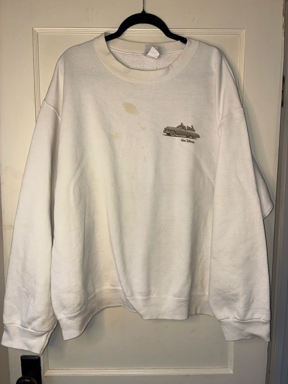 Vtg Rare Disney Store Get A Good Idea & Stay With It 90's Sweatshirt White XL